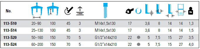 NEXUS 113 KRALLEX SLIM 3-Arm Universal Puller - Premium 3-Arm Universal Puller from NEXUS - Shop now at Yew Aik.