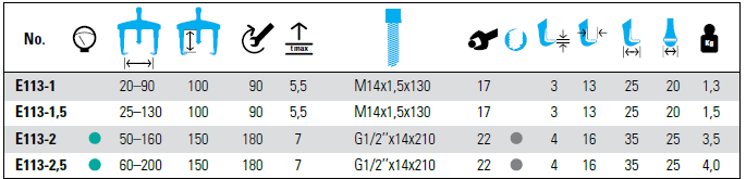 NEXUS E113 3-Arm Universal Puller Easy-Fix - Premium 3-Arm Universal Puller from NEXUS - Shop now at Yew Aik.