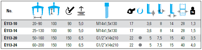 NEXUS E113 KRALLEX 3-Arm Universal Puller Easy-Fix - Premium 3-Arm Universal Puller from NEXUS - Shop now at Yew Aik.