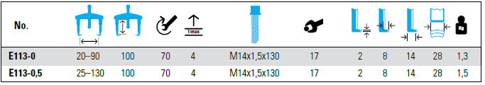 NEXUS E113 KRALLEX TIP 3-Arm Universal Puller Easy-Fix - Premium 3-Arm Universal Puller from NEXUS - Shop now at Yew Aik.