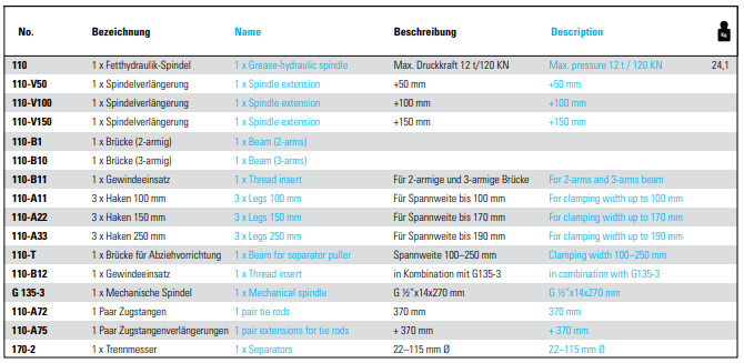 NEXUS S110-G9 Modular Puller System Set For Universal Use - Premium Modular Puller System Set from NEXUS - Shop now at Yew Aik.