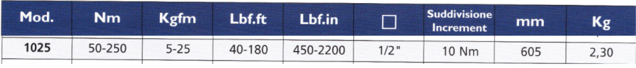 TECNOGI 1025 Mechanical Torque Wrench 605mm (TECNOGI Tools) - Premium Mechanical Torque Wrench from TECNOGI - Shop now at Yew Aik.