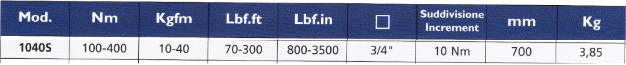 TECNOGI 1040S Mechanical Torque Wrench 700mm (TECNOGI Tools) - Premium Mechanical Torque Wrench from TECNOGI - Shop now at Yew Aik.