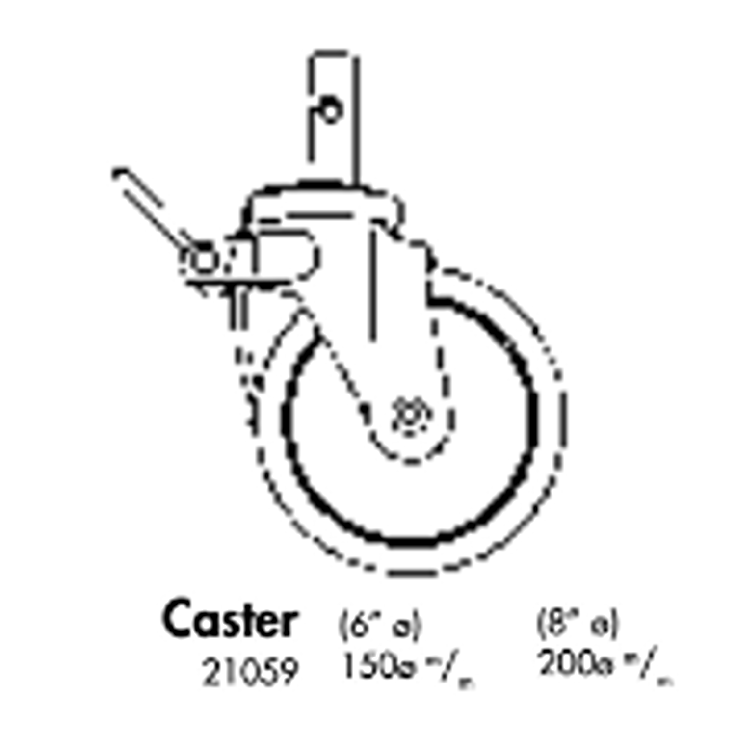 YEW AIK 21059 Caster - (6” ø) 150ø m/m (8” ø) 200ø m/m - Premium Caster from YEW AIK - Shop now at Yew Aik.