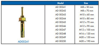 YEW AIK AD00241 Mason Hit Anchor or All Anchor (YEW AIK Tools) - Premium Mason Hit Anchor from YEW AIK - Shop now at Yew Aik.