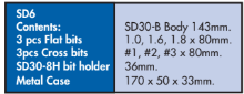 YEW AIK AH02583 SD6 Impact Screw Driver Set - Premium Impact Screw Driver Set from YEW AIK - Shop now at Yew Aik.