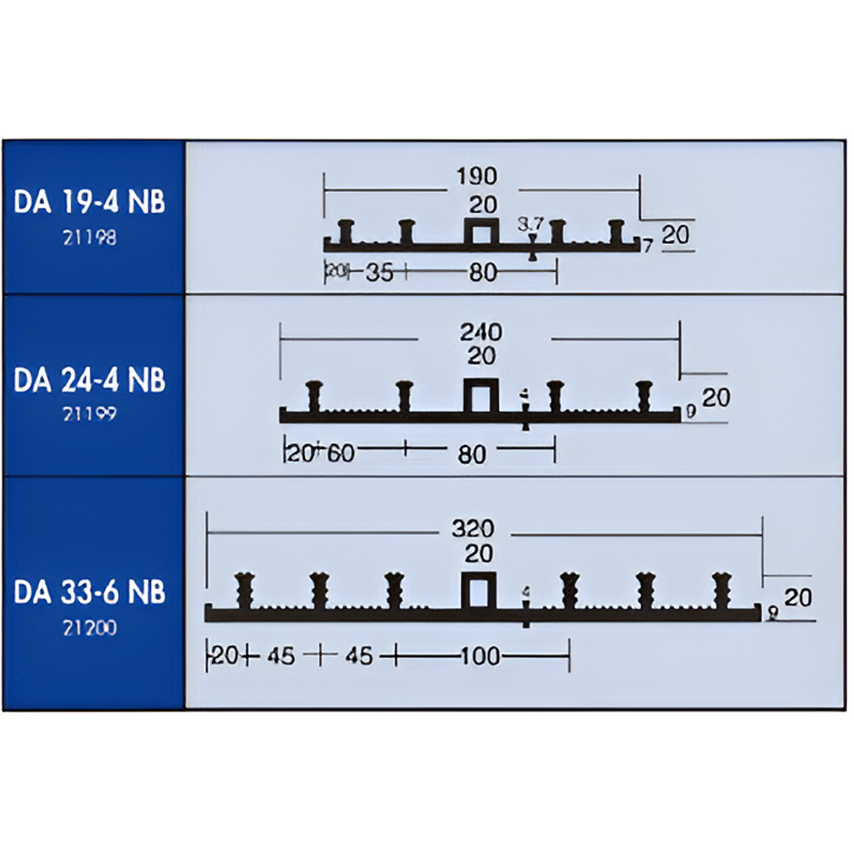YEW AIK DA-NB Externally Placed Profiles - Expansion Joint - Premium Expansion Joint from YEW AIK - Shop now at Yew Aik.