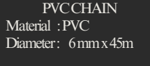 YEW AIK PVC Chain 6mmx45m (YEW AIK Tools) - Yew Aik (S) Pte Ltd