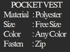 YEW AIK Pocket Vest Polyester (YEW AIK Tools) - Yew Aik (S) Pte Ltd