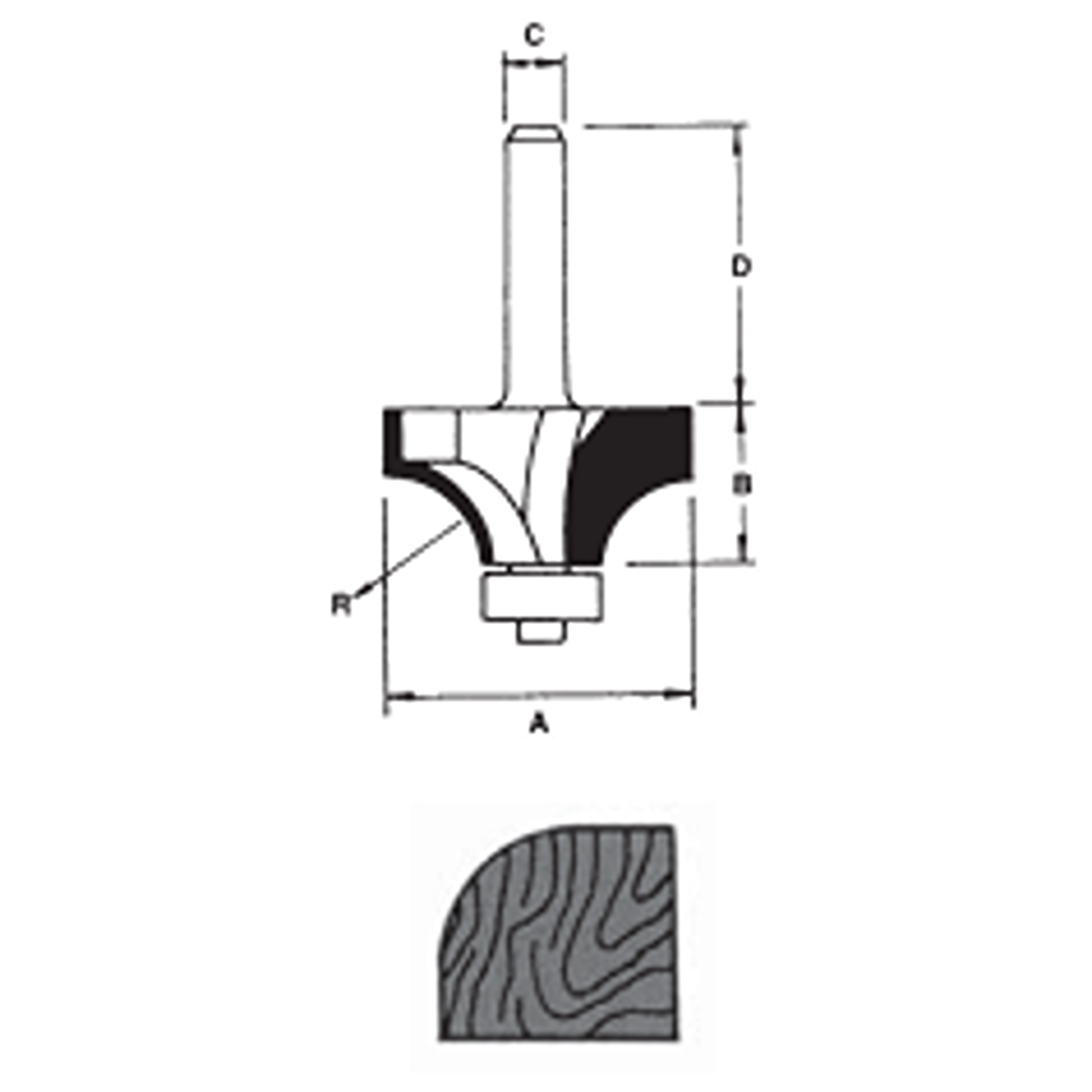 YEW AIK Tungsten Carbide Router Rounding Bit (YEW AIK Tools) - Premium Tungsten Carbide Router Rounding Bit from YEW AIK - Shop now at Yew Aik.