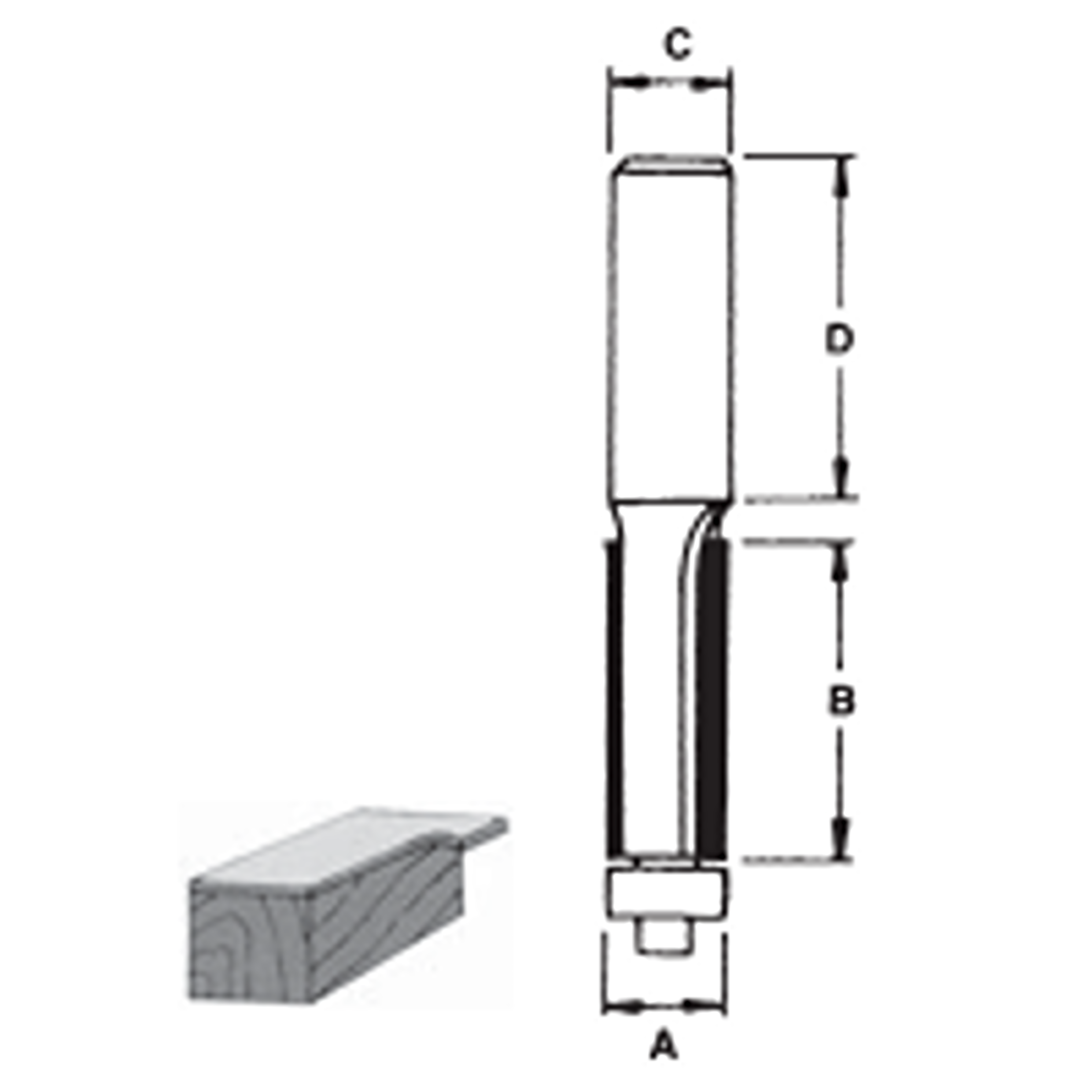 YEW AIK Tungsten Carbide Router Straight Bit With Bearing Guide - Premium Tungsten Carbide Router Straight Bit from YEW AIK - Shop now at Yew Aik.