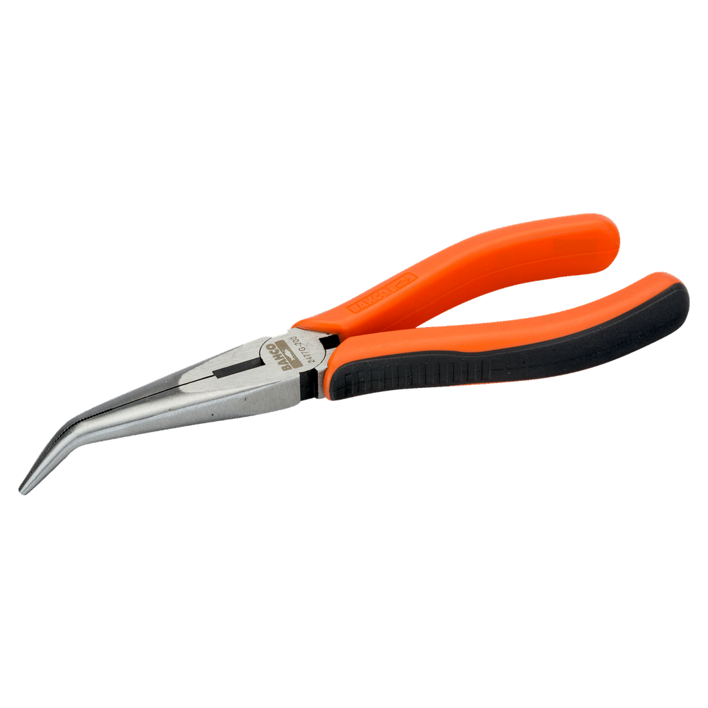 BAHCO 2477G-200 45° Bent Tip Snipe Nose Plier Lacquered Finish - Premium Bent Tip Snipe Nose Plier from BAHCO - Shop now at Yew Aik.