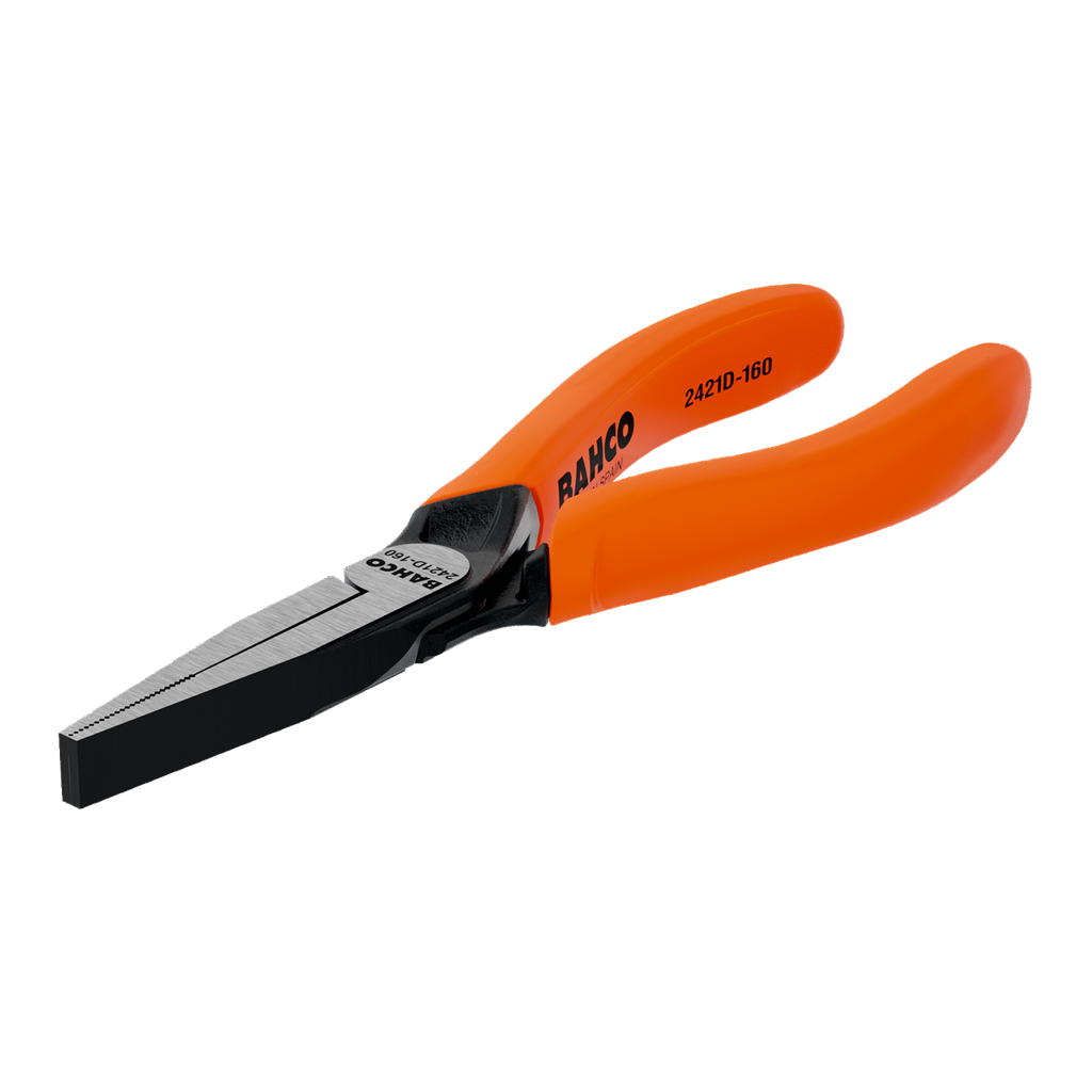 BAHCO 2421D Long Flat Nose Gripping Plier Monomaterial Handles - Premium Gripping Plier from BAHCO - Shop now at Yew Aik.
