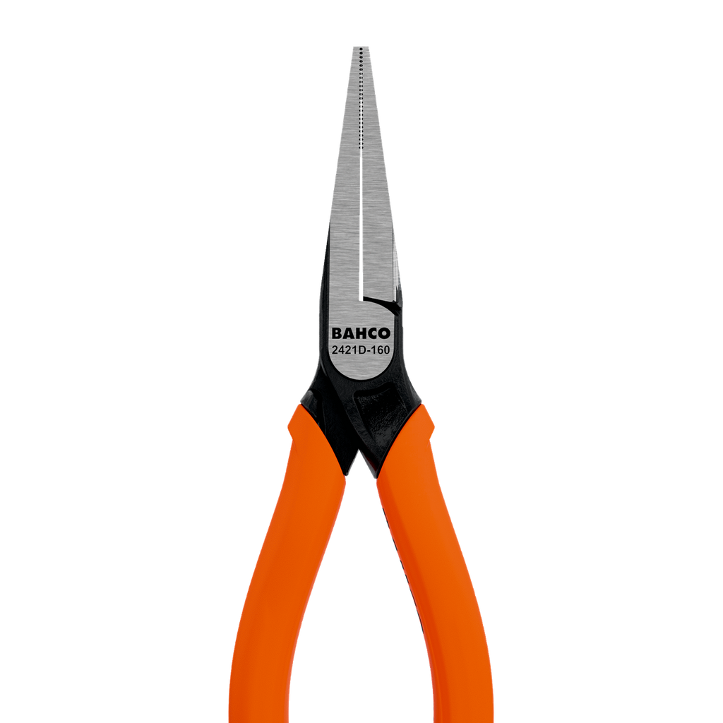 BAHCO 2421D Long Flat Nose Gripping Plier Monomaterial Handles - Premium Gripping Plier from BAHCO - Shop now at Yew Aik.