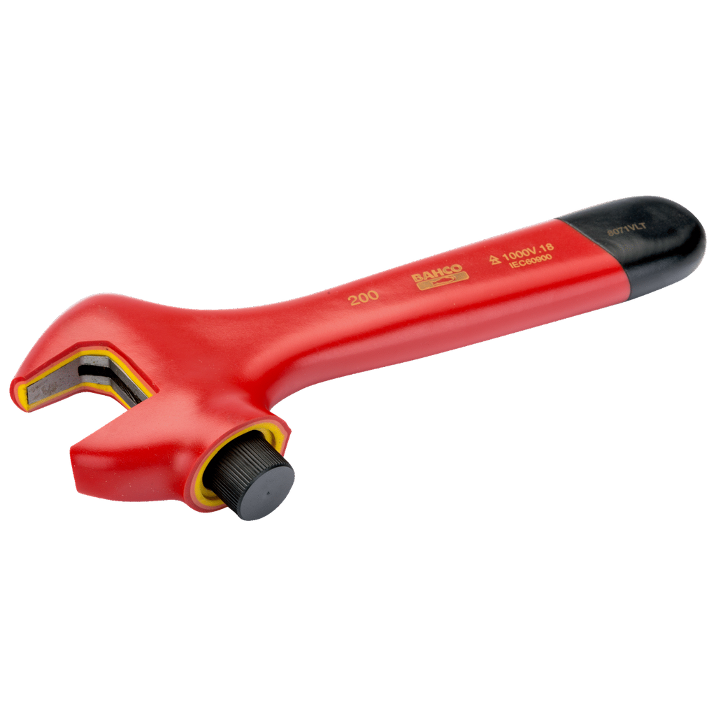 BAHCO 8071VLT - 8073VLT Side Screw Insulated Adjustable Wrenches (BAHCO Tools) - Premium Adjustable Wrench from BAHCO - Shop now at Yew Aik.