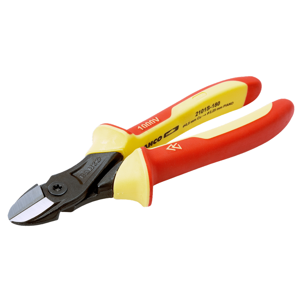 BAHCO 2101S ERGO™ Side Cutting Pliers with Insulated Handles and Phosphate Finish (BAHCO Tools) - Premium Pliers from BAHCO - Shop now at Yew Aik.