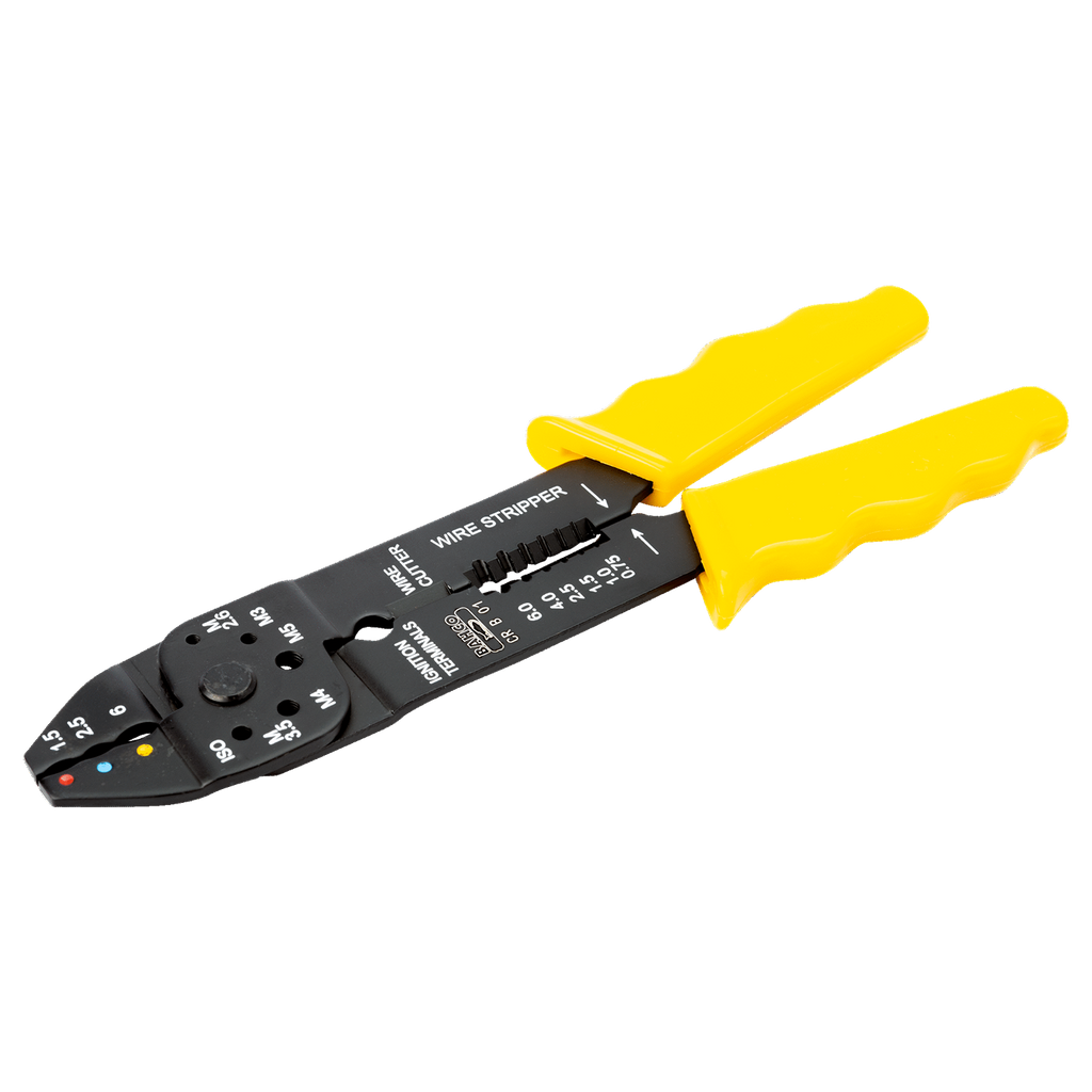 BAHCO CR B 01 Stripping/Cutting/Crimping Plier with Yellow Handle - Premium Crimping Plier from BAHCO - Shop now at Yew Aik.