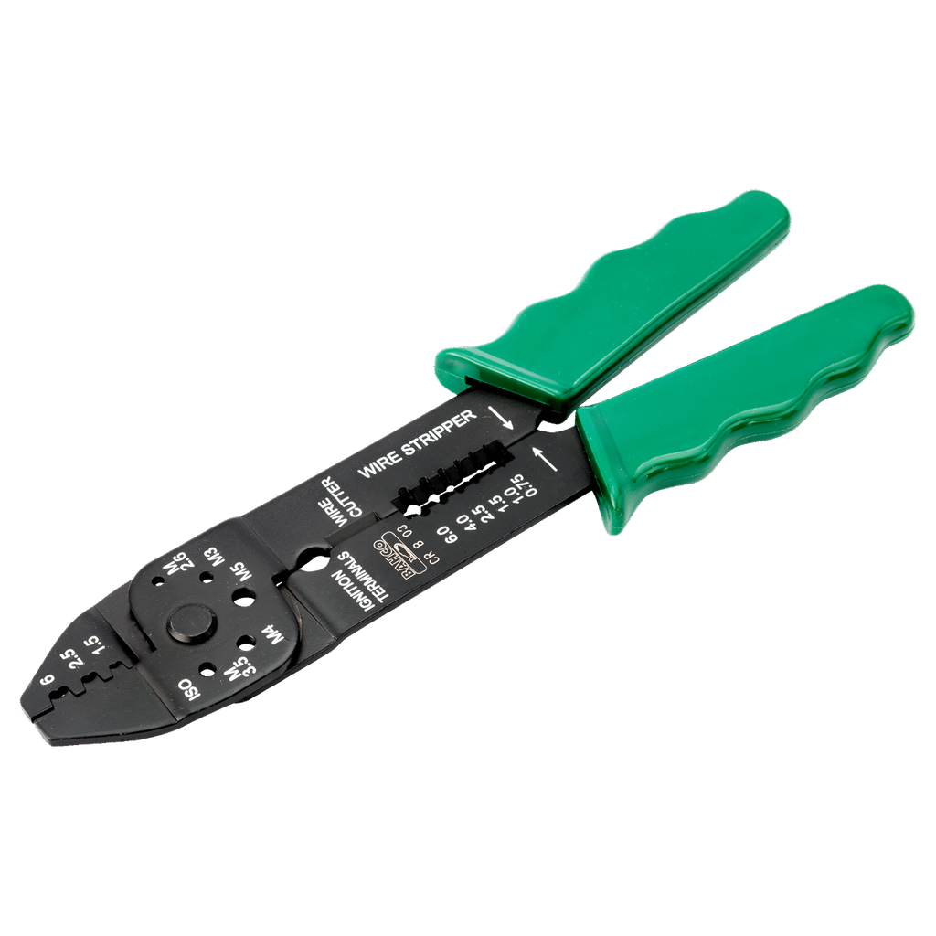 BAHCO CR B 03 Cutting/Stripping/Crimping Plier with Green Handle - Premium Crimping Plier from BAHCO - Shop now at Yew Aik.