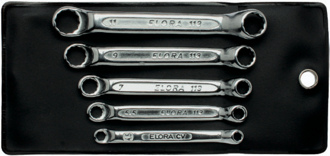 ELORA 113S 3BA Double Ended Ring Spanner Set (ELORA Tools) - Premium Double Ended Ring Spanner from ELORA - Shop now at Yew Aik.
