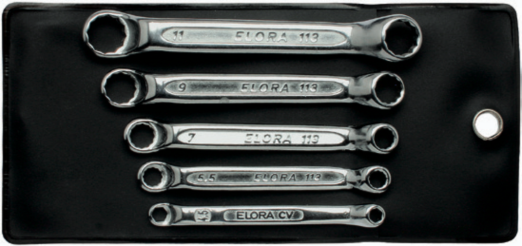 ELORA 113S 3BA Double Ended Ring Spanner Set (ELORA Tools) - Premium Double Ended Ring Spanner from ELORA - Shop now at Yew Aik.