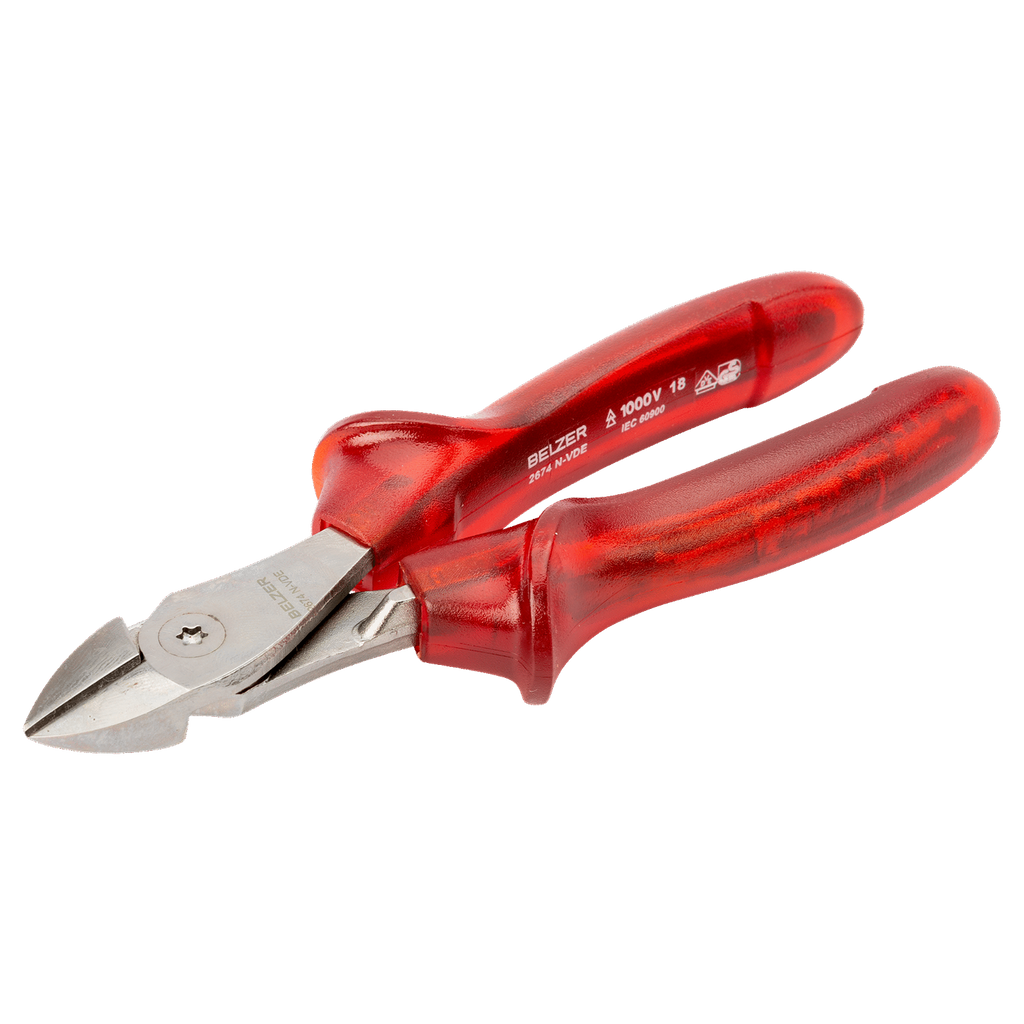 BAHCO 2674 NVDE Side Cutting Pliers with Insulated Cellulose Acetate Handles and Nickel-Chrome Finish (BAHCO Tools) - Premium Pliers from BAHCO - Shop now at Yew Aik.