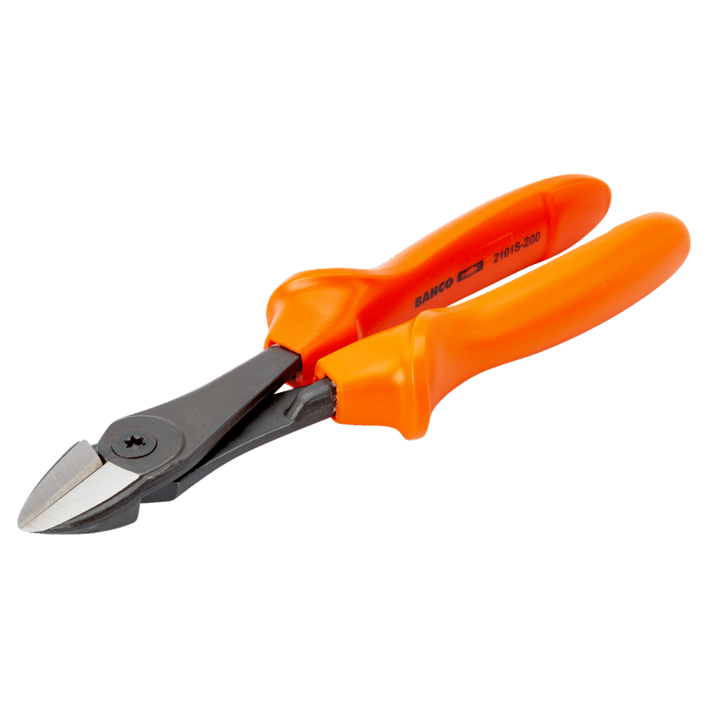 BAHCO 2101S-200 ERGO™ Side Cutting Pliers with Insulated Handles and Phosphate Finish 200 mm (BAHCO Tools) - Premium Pliers from BAHCO - Shop now at Yew Aik.