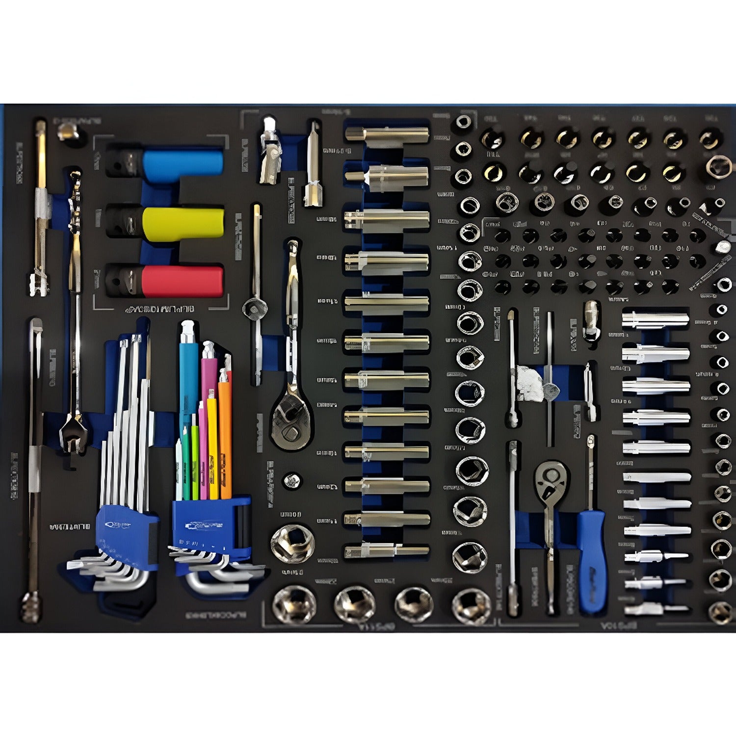 BLUE-POINT BLPF334WT Master Tool Set Foam Cut And Tools 334 Pcs