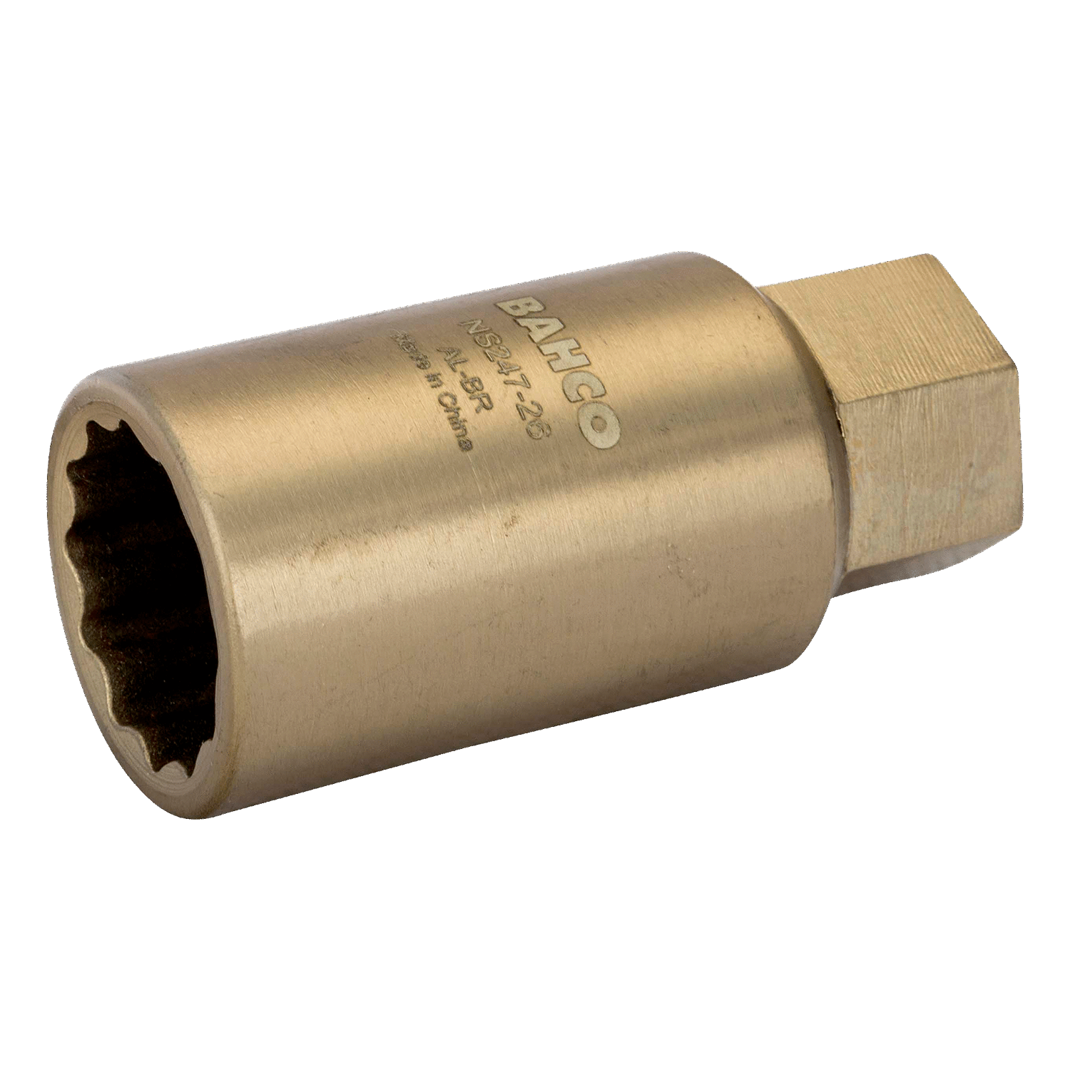 BAHCO NS247 Non-Sparking Spark Plug Sockets with Hex profile alumunium bronze (BAHCO Tools) - Premium Non-Sparking from BAHCO - Shop now at Yew Aik.