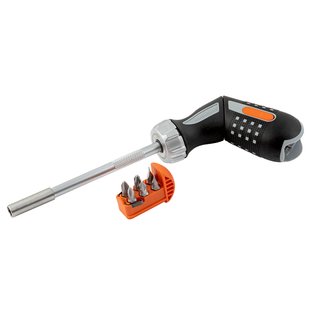 BAHCO 808050P 1/4”Ratcheting Bit Screwdriver with Pistol Handle - Premium Screwdriver from BAHCO - Shop now at Yew Aik.