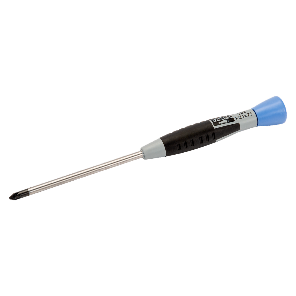 BAHCO 702 Pozidriv Screwdriver with Precision Grip PZ0-PZ1 - Premium Screwdriver from BAHCO - Shop now at Yew Aik.