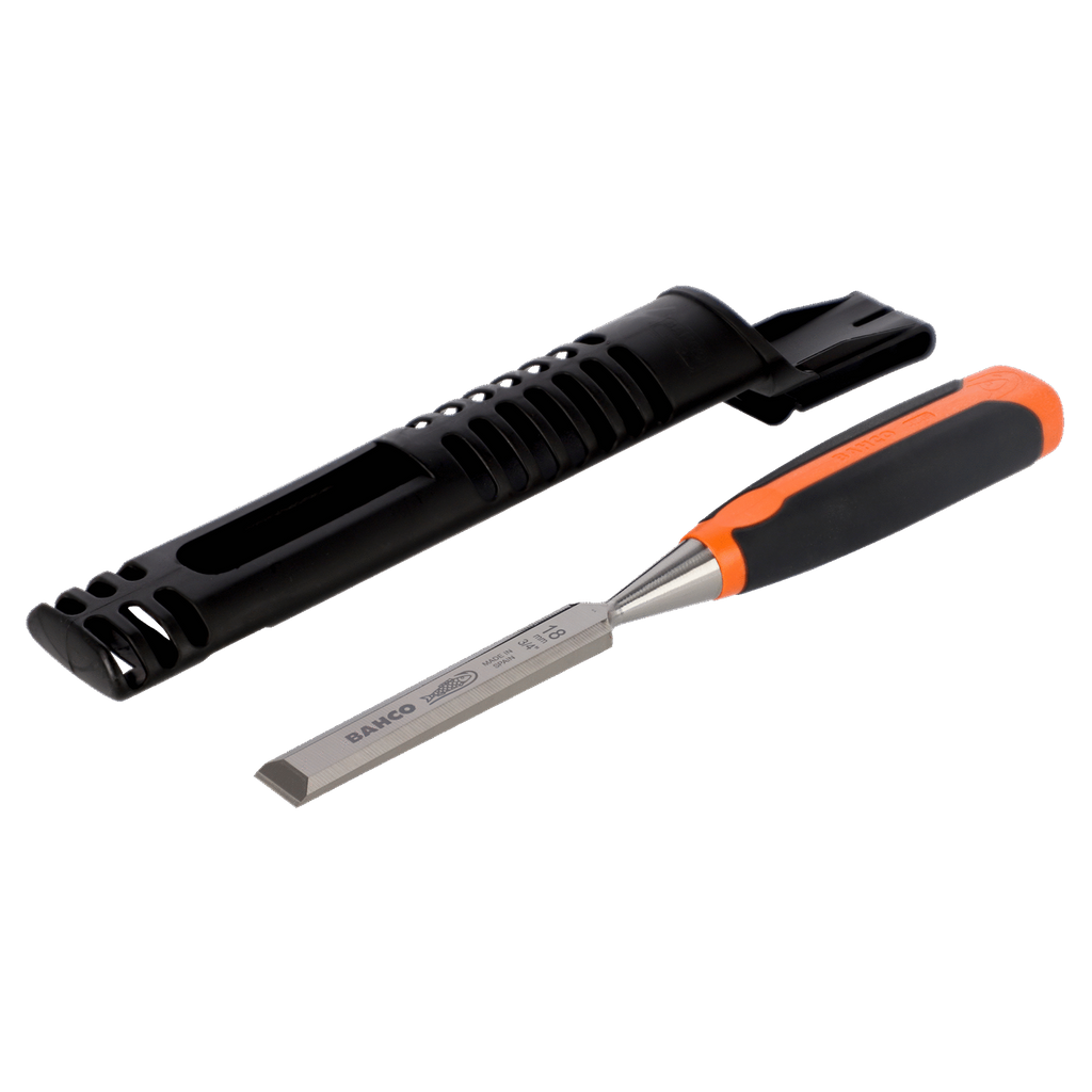 BAHCO 424P Woodworking Chisel with Rubberised Handle - Premium Woodworking Chisel from BAHCO - Shop now at Yew Aik.