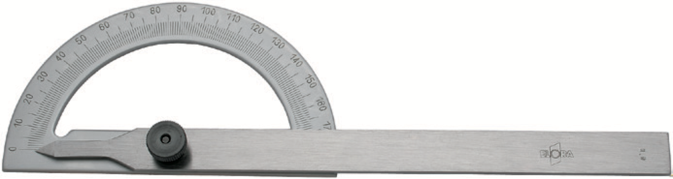 ELORA 1535-300 Protractor With Locking Screw 300mm (ELORA Tools) - Premium Protractor from ELORA - Shop now at Yew Aik.