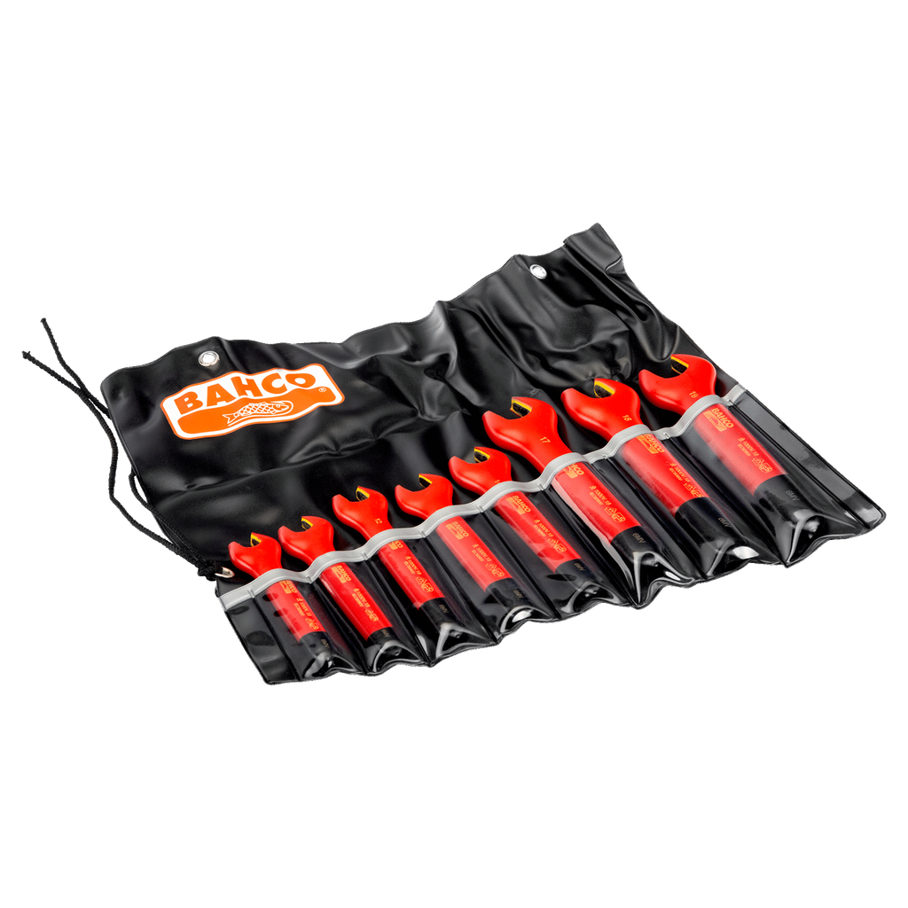 BAHCO 6MV/ Insulated Open Ended Wrench Set - 8 Pcs (BAHCO Tools) - Premium Insulated Open Ended Wrench Set from BAHCO - Shop now at Yew Aik.
