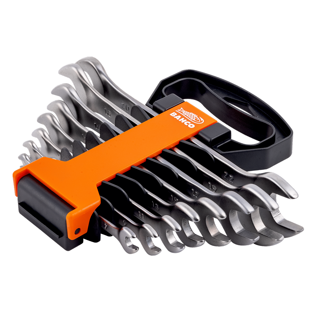 BAHCO 6M/SH8 Metric Double Open End Wrench Set - 8 Pcs - Premium Double Open Ended Wrench Set from BAHCO - Shop now at Yew Aik.