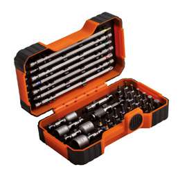 BAHCO 59/S35BC 1/4" Heavy-Duty Bit Set For Nut Drivers And Torx Bits - 35 pcs (BAHCO Tools) - Premium Screwdriver Bits from BAHCO - Shop now at Yew Aik.