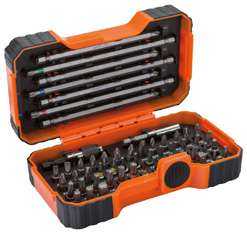 BAHCO 59/S54BC 1/4" Bit Set For Slotted/Phillips/Pozidriv/Hex/TORX Tamper Screw - 54 pcs (BAHCO Tools) - Premium Screwdriver Bits from BAHCO - Shop now at Yew Aik.