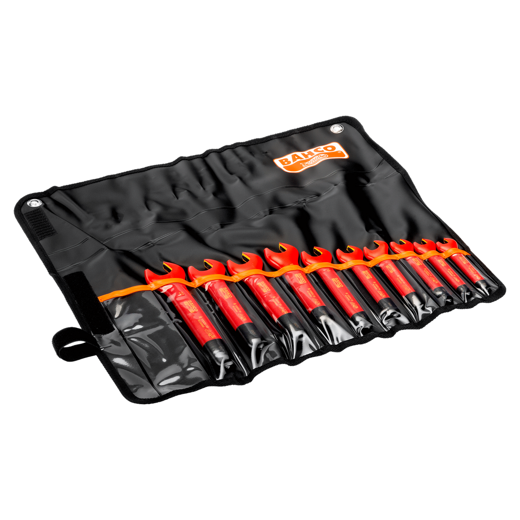 BAHCO 6MV/10T_1 Insulated Open Ended Wrench Set - 10 Pcs - Premium Insulated Open Ended Wrench Set from BAHCO - Shop now at Yew Aik.