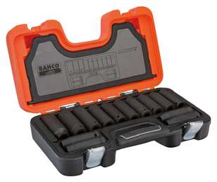 BAHCO DD/S14 1/2" Square Drive Deep Impact Socket Set With Metric Hex Profile And Phosphate Finish - 14 pcs (BAHCO Tools) - Premium Impact Tools from BAHCO - Shop now at Yew Aik.