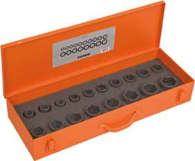 BAHCO K8901Z/18 3/4" Square Drive Impact Socket Set With Imperial Hex Profile And Phosphate Finish - 18 pcs (BAHCO Tools) - Premium Impact Tools from BAHCO - Shop now at Yew Aik.