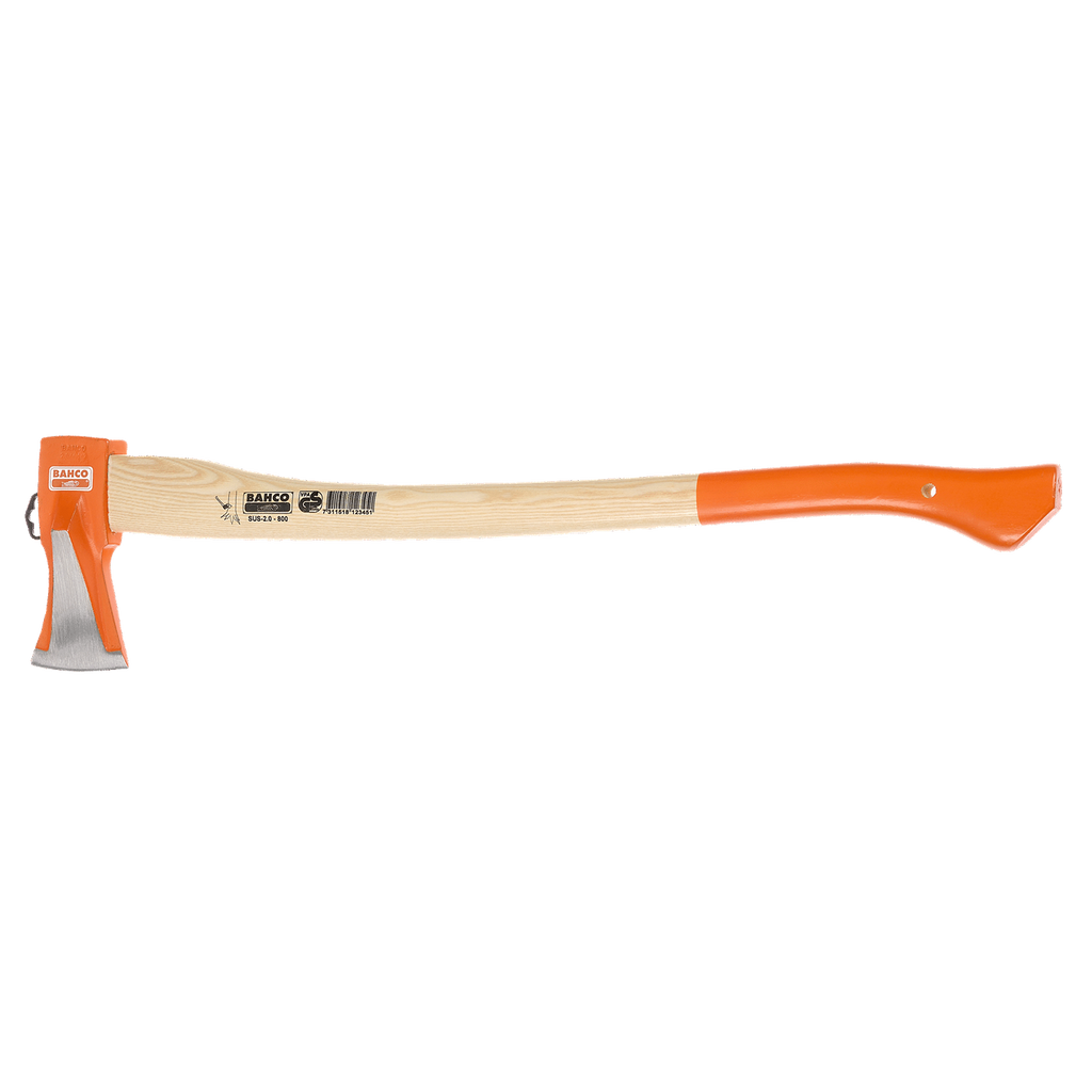 BAHCO SUS-2.0-800 Splitting Axe with Curved Ash Wood Handle - Premium Splitting Axe from BAHCO - Shop now at Yew Aik.