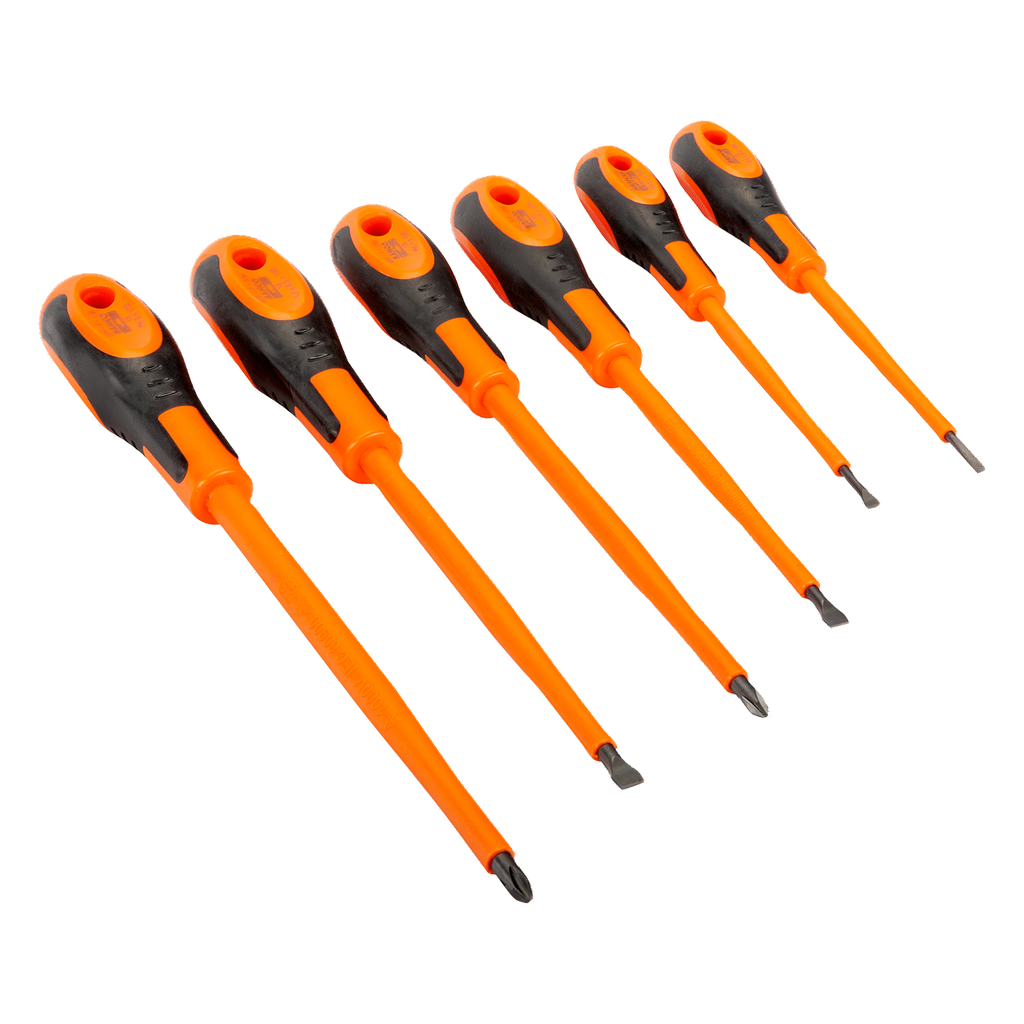 BAHCO 620-6 3-6.5 mm Slotted Screwdriver Set with Rubber Grip - Premium Screwdriver from BAHCO - Shop now at Yew Aik.