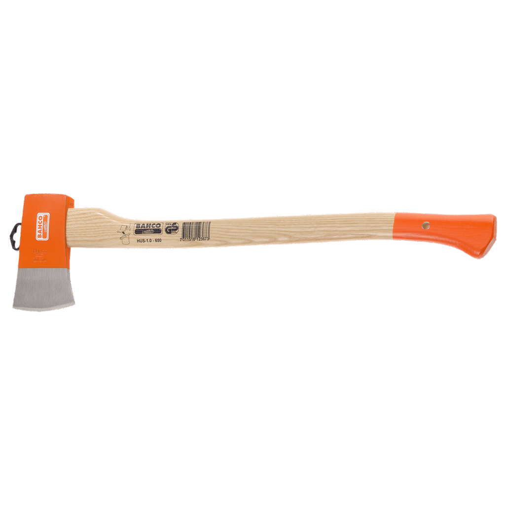 BAHCO HUS-1.0-650 Camping Axe with Curved Ash Wood Handle 650mm - Premium Camping Axe from BAHCO - Shop now at Yew Aik.