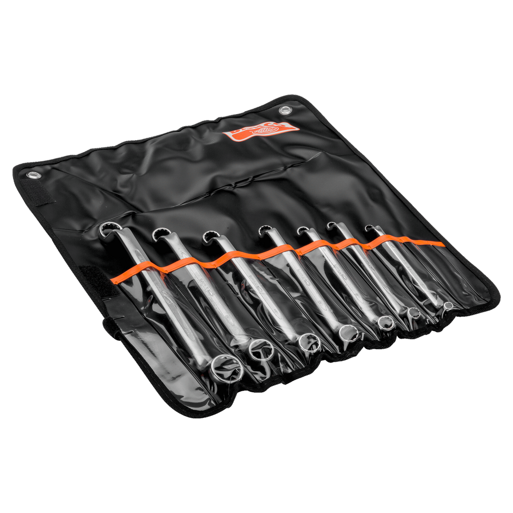 BAHCO 2Z/7T Imperial Deep Offset Double Ring End Wrench Set - Premium Offset Double Ring Ended Wrench Set from BAHCO - Shop now at Yew Aik.
