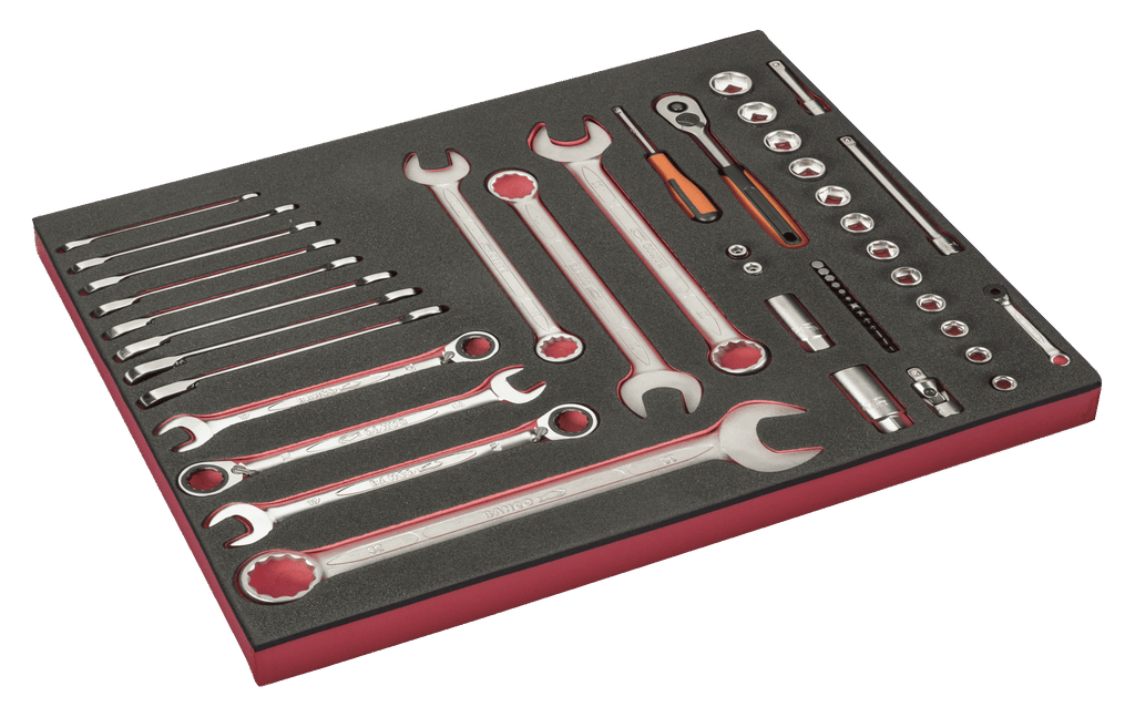 BAHCO FF1A164 Fit&Go 3/3 Foam Inlay 1/4” & 1/2” Socket Set, Spanners & Pliers - 50 pcs (BAHCO Tools) - Premium SOCKET SET from BAHCO - Shop now at Yew Aik.