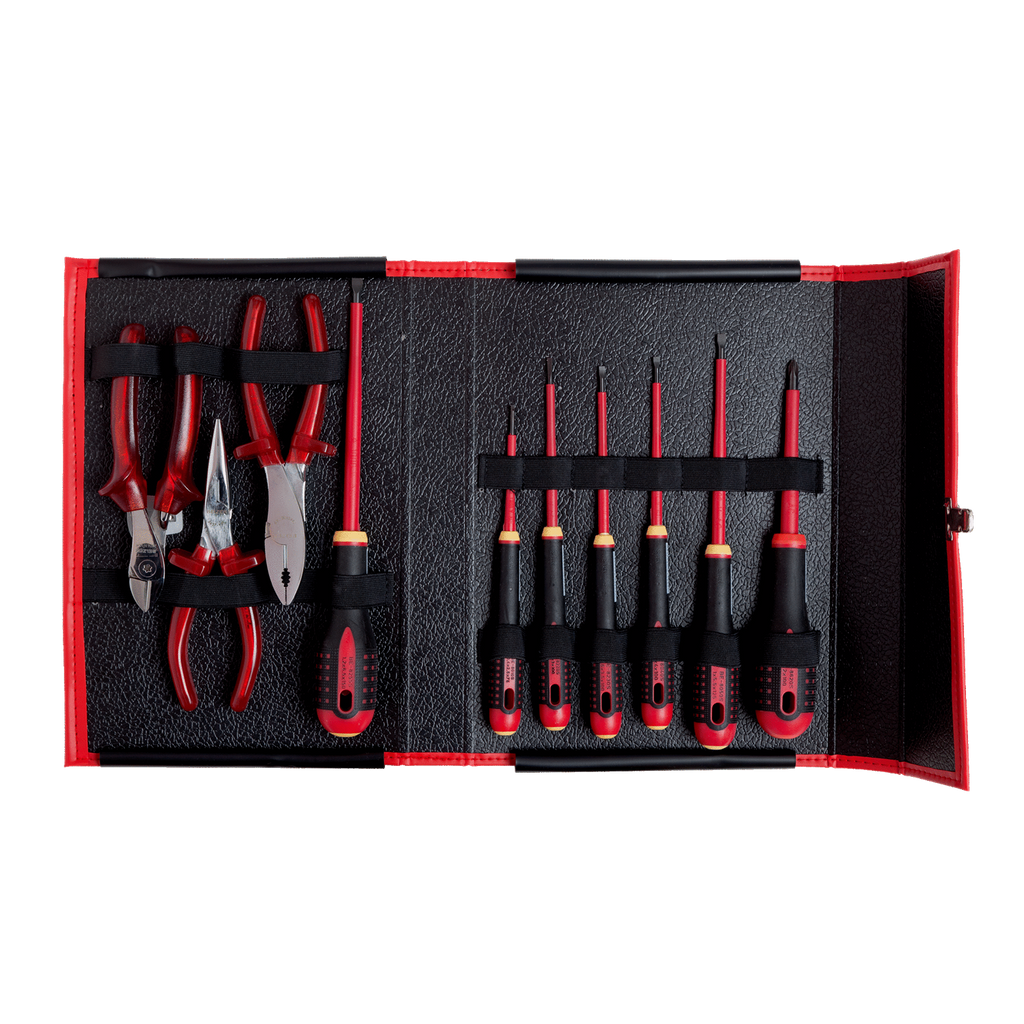 BAHCO 3045/1VDE Insulated Electrician’s Tool Set - 10 Pcs - Premium Tool Set from BAHCO - Shop now at Yew Aik.