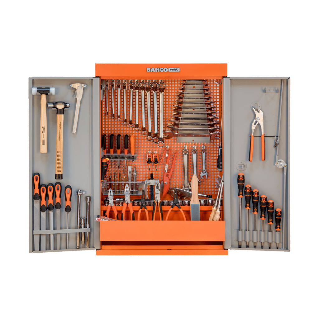 BAHCO 1495CD60TS1 Tool Cabinets with 2 Doors General Purpose Toolkit - 110 Pcs (BAHCO Tools) - Premium Toolkit from BAHCO - Shop now at Yew Aik.