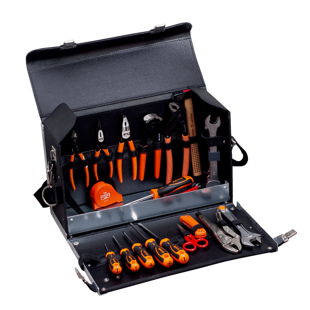 BAHCO 982000320 Leather Bag General Purpose Toolkit - 32 Pcs (BAHCO Tools) - Premium Toolkit from BAHCO - Shop now at Yew Aik.