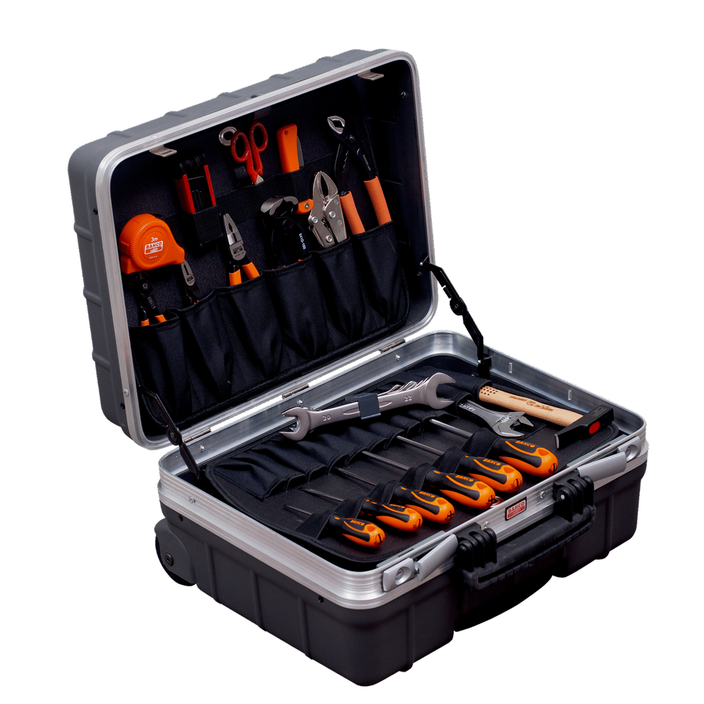 BAHCO 984010320 Wheeled Rigid Case General Purpose Toolkit - 32 Pcs (BAHCO Tools) - Premium Toolkit from BAHCO - Shop now at Yew Aik.