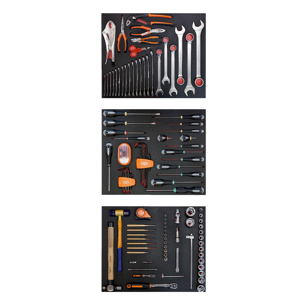 BAHCO FF1ASET-AUTO3 Auto Repair 3 Foam Toolkit - 140 Pcs - Premium Toolkit from BAHCO - Shop now at Yew Aik.