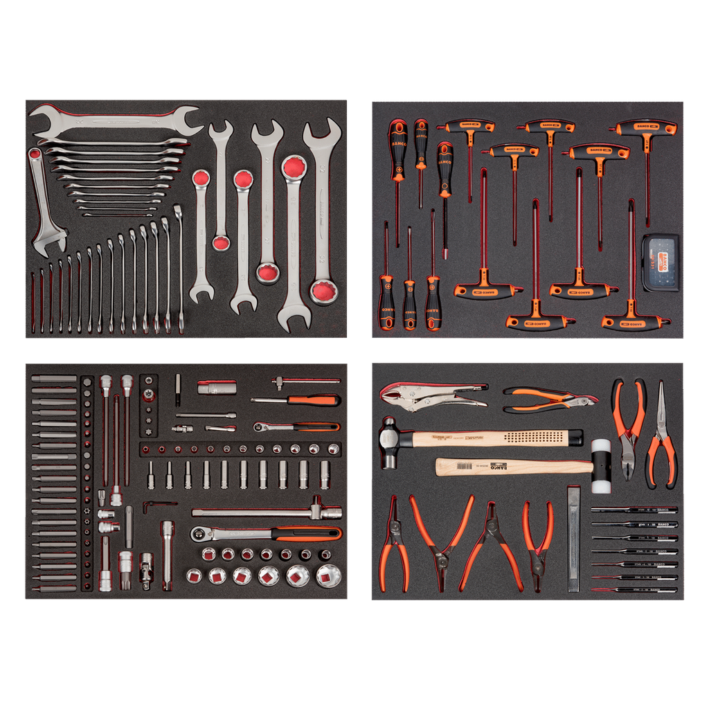 BAHCO FF1ASET-AUTO6 Auto Repair 4 Foam Toolkit - 177 Pcs - Premium Toolkit from BAHCO - Shop now at Yew Aik.